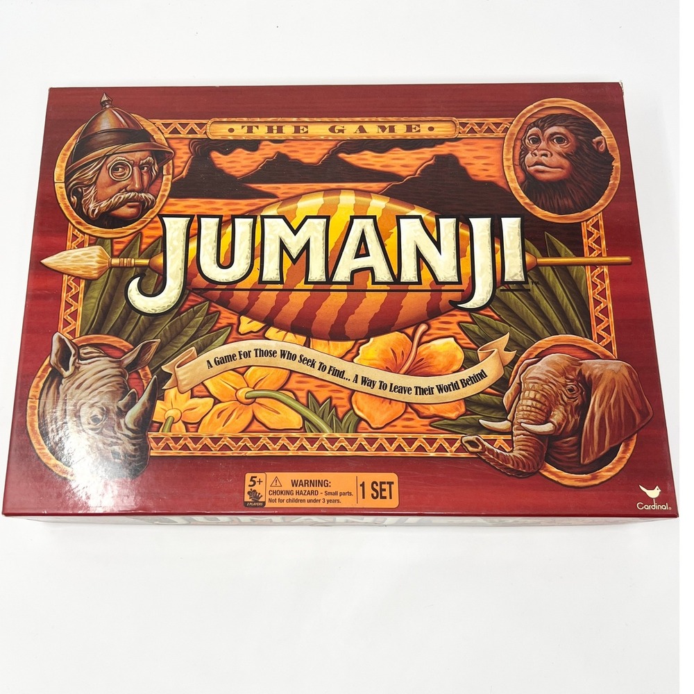 Jumanji‎ The Game Board Game 2018 Spin Master Cardinal Complete Decoder & Pieces